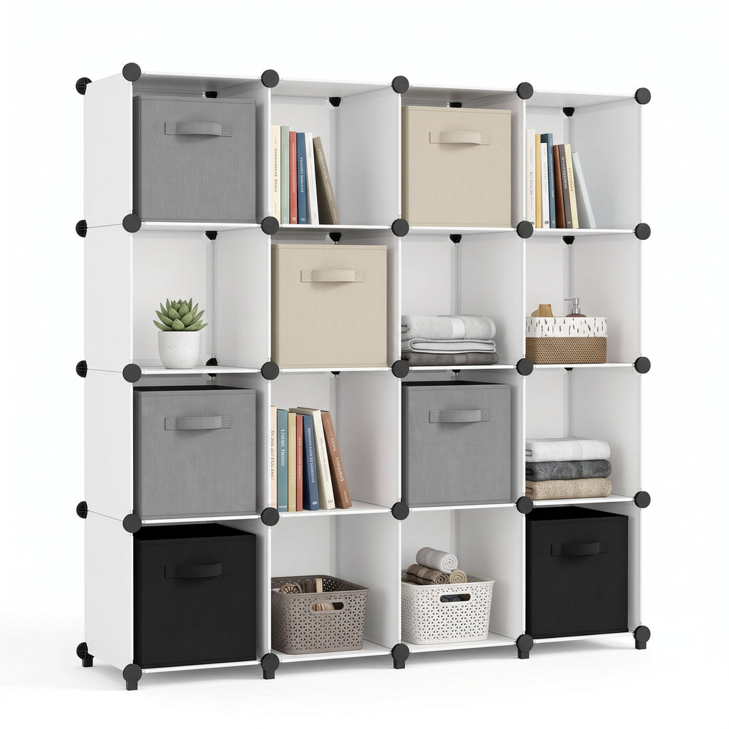 Modern Modular Cube Storage Shelf – Versatile Open Organizer for Living Room, Office and Bedroom